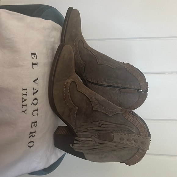 EL Vaquero dusty brown ankle boots size 9 - Picture 1 of 3
